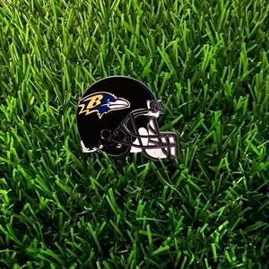 Baltimore Ravens black helmet pin
